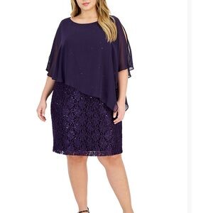 Connected Apparel Purple Dress